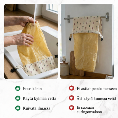Ovyre-mehiläisvahapussi leivän säilytykseen