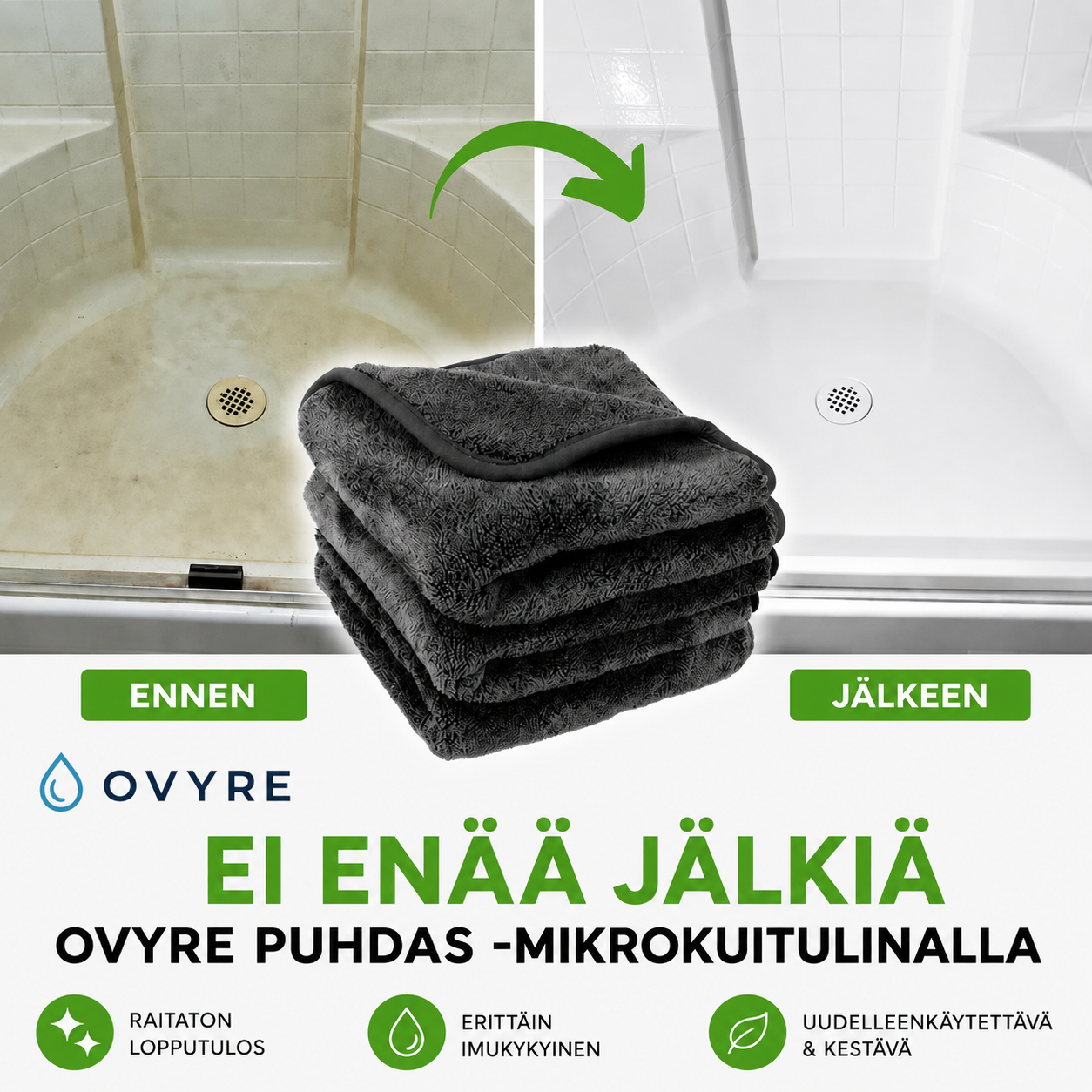 Ovyre Puhdas™ – tehokas mikrokuituliina